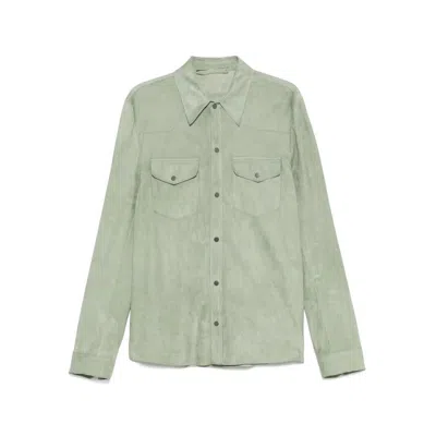 Santoro Leather Outerwears In Multicolor