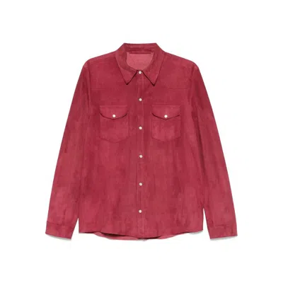 Santoro Leather Outerwears In Multicolor