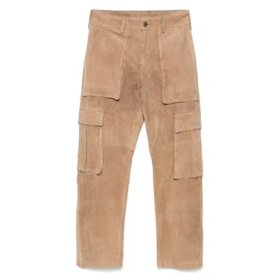 Santoro Leather Pants In Brown