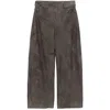 Santoro Leather Pants In Grey