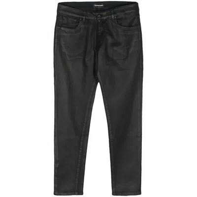 Santoro Logo-patch Jeans In Black