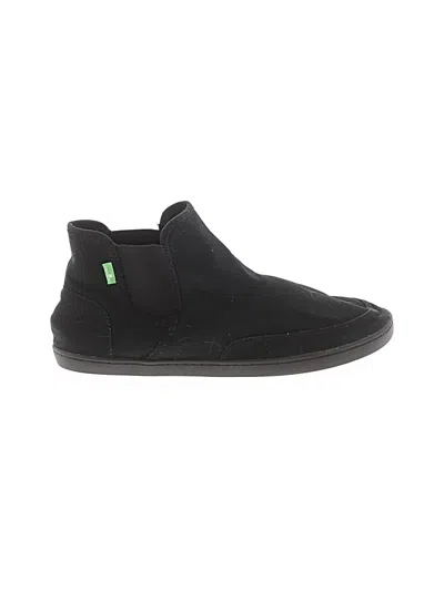Pre-owned Sanuk Ankle Boots In Black