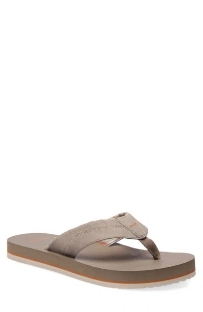 Sanuk Beer Cozy Iv Flip Flop In Gray