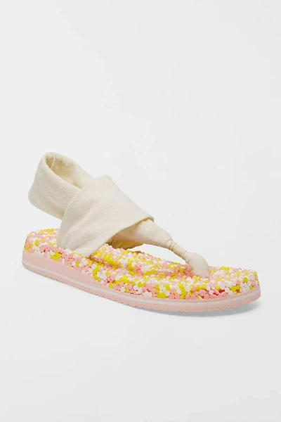 Sanuk Bubble Sling Women's Sandals In Pearl Blush, Women's At Urban Outfitters In White
