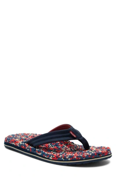 Sanuk Bubblecush Flip Flop In Blue