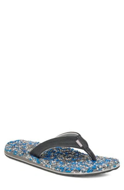 Sanuk Bubblecush Flip Flop In Blue