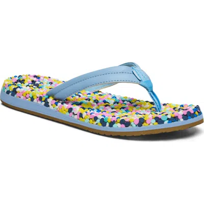 Sanuk Bubblecush Flip Flop In Blue