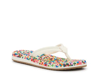 Sanuk Bubblecush Flip Flop In Multi