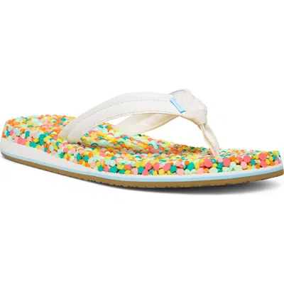 Sanuk Bubblecush Flip Flop In Multi