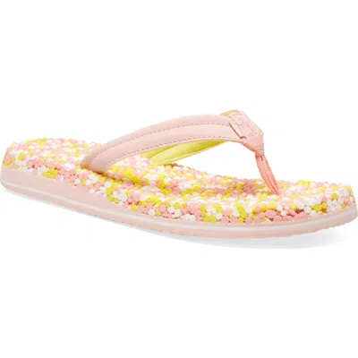 Sanuk Bubblecush Flip Flop In Pink