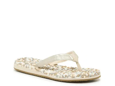Sanuk Bubblecush Flip Flop In White