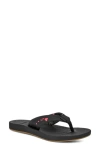 Sanuk Cosmic Aquarius Water Friendly Flip Flop In Black