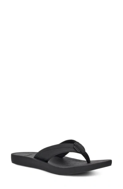 Sanuk Cosmic Aquarius Water Friendly Flip Flop In Black