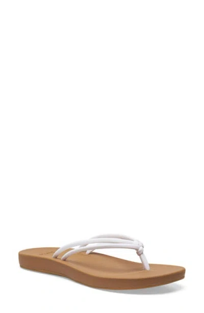 Sanuk Cosmic Sands Water Friendly Flip Flop In White