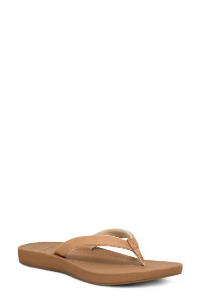 Sanuk Cosmic Shores Water Friendly Flip Flop In Animal Print