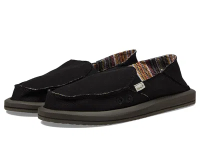 Sanuk Donna Hemp Two-tone In Black