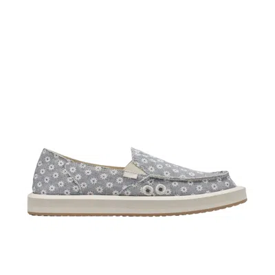 Sanuk Donna Soft Top Daisy White Daisy 1126770-wdy Women's In Gray