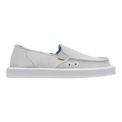 Sanuk Women's Donna St Slip On In Grey Hemp In Orange