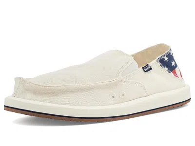 Sanuk Donny Novelty Men's Sandals Rwb Marshmellow: 12 D - Medium In White