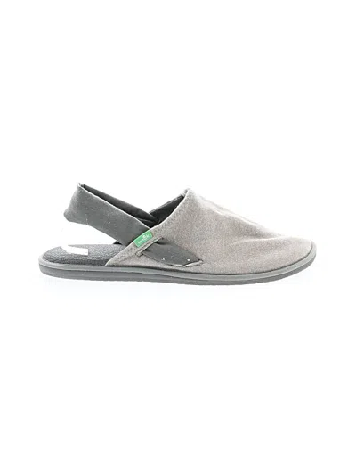 Pre-owned Sanuk Flats In Gray