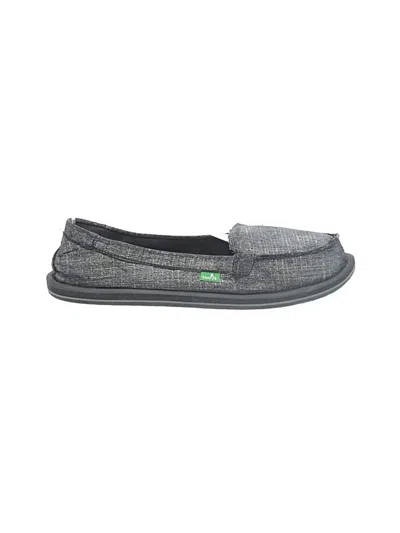 Pre-owned Sanuk Flats In Gray