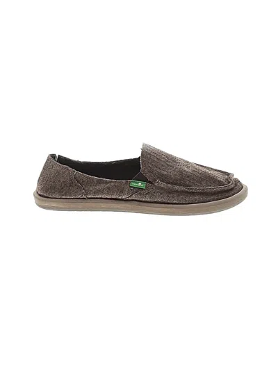 Pre-owned Sanuk Flats In Tan