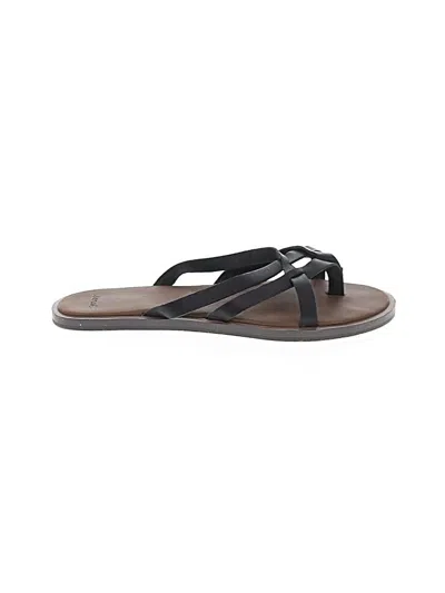 Pre-owned Sanuk Flip Flops In Black