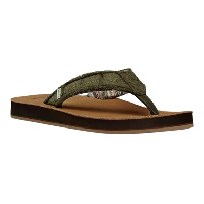 Sanuk Fraid Not Soft Top Dark Olive 1116736-dol Men's In Green