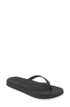 Sanuk Funshine Water Friendly Flip Flop In Black