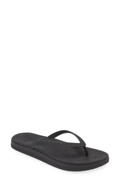 Sanuk Funshine Water Friendly Flip Flop In Black