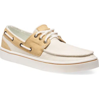 Sanuk Hava Sneaker Sole Canvas Boat Shoe In Neutral