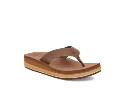 Sanuk Highland Flip Flop In Brown