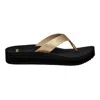 Sanuk Highland Metallic Champagne 1158470-chmp Women's In Gold