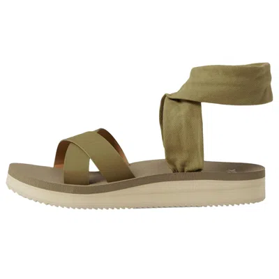 Sanuk Highland Sling Soft Top Natural 1137830-nat Women's In Green