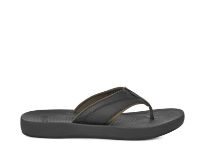 Sanuk Men's Cosmic Seas H2o Flip Flops Sandals In Midnight Black