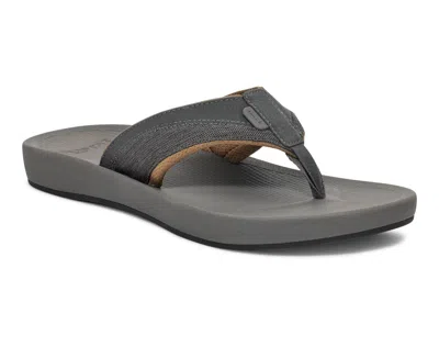 Sanuk Men's Cosmic Seas Mesh Sandal In Dark Grey