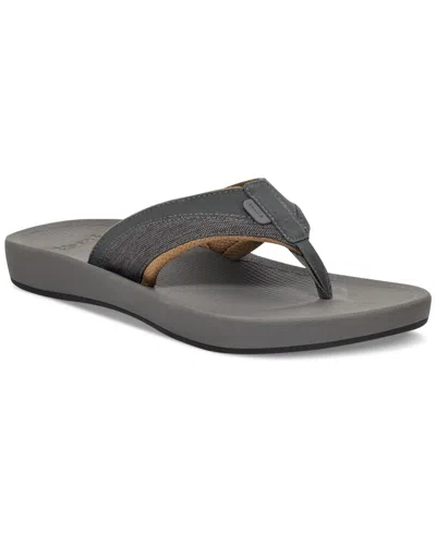 Sanuk Men's Cosmic Seas Slip-on Thong Sandals In Dark Grey