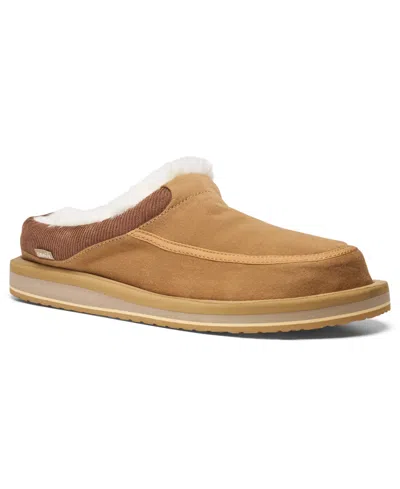 Sanuk Men's Donny Cozy Slip-on Clog Slippers In Brown