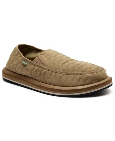 Sanuk Men's Dony Cozy Quilted Slip-on Shoes In Neutral