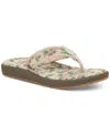 Sanuk Men's Furreal Floral-print Flip-flops In Aloha Hemp