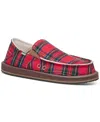 Sanuk Cozy Vibe Southwest Slipper In Red Multi