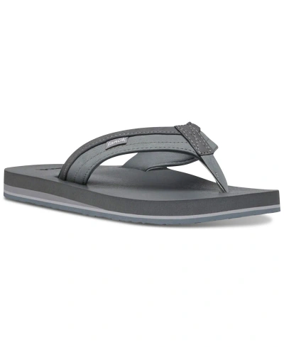 Sanuk Men Beer Cozy Flip Flop In Black/grey