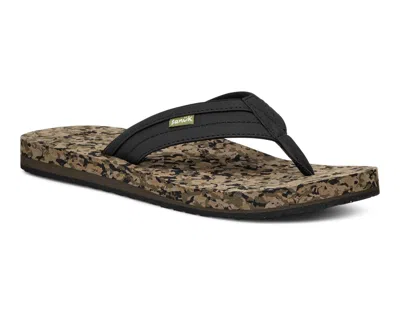 Sanuk Men's Ziggy Softest Slip-on Sandals In Black