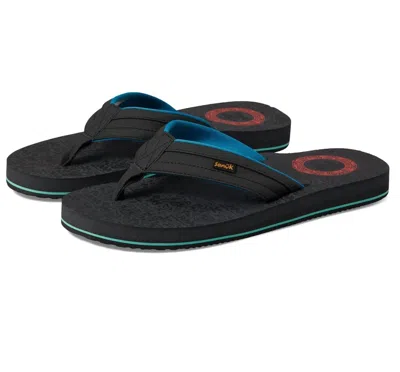 Sanuk Men's Ziggy St X Stone Sandal In Pirate Black In Multi