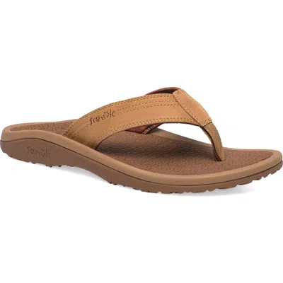 Sanuk On The Rocks Flip Flop In Brown