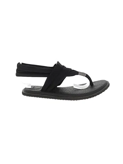 Pre-owned Sanuk Sandals In Black