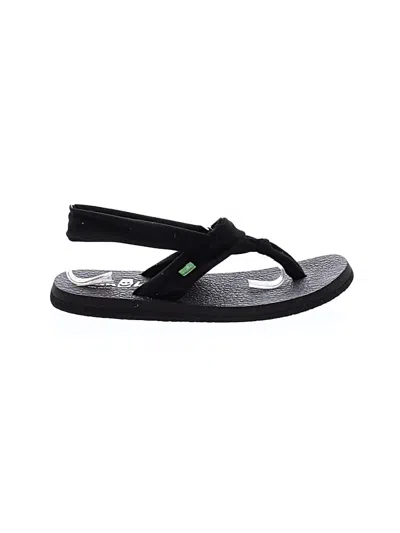 Pre-owned Sanuk Sandals In Black