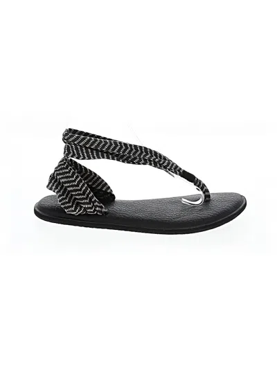 Pre-owned Sanuk Sandals In Black