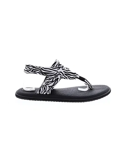 Pre-owned Sanuk Sandals In Black