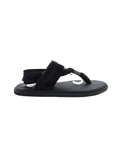 Pre-owned Sanuk Sandals In Black